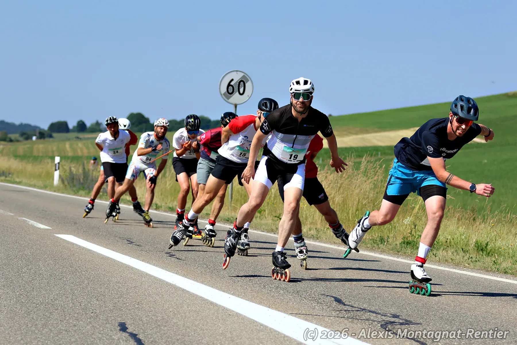 Peloton de roller dans les Franches-Montagnes au JuraDéfi 2026